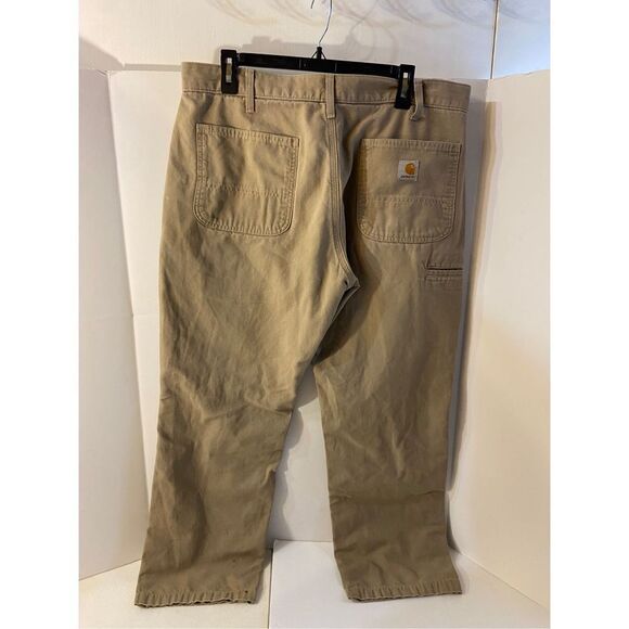 Carhartt relaxed fit pants tan size 36x29 (Work with stains) - Picture 1 of 8